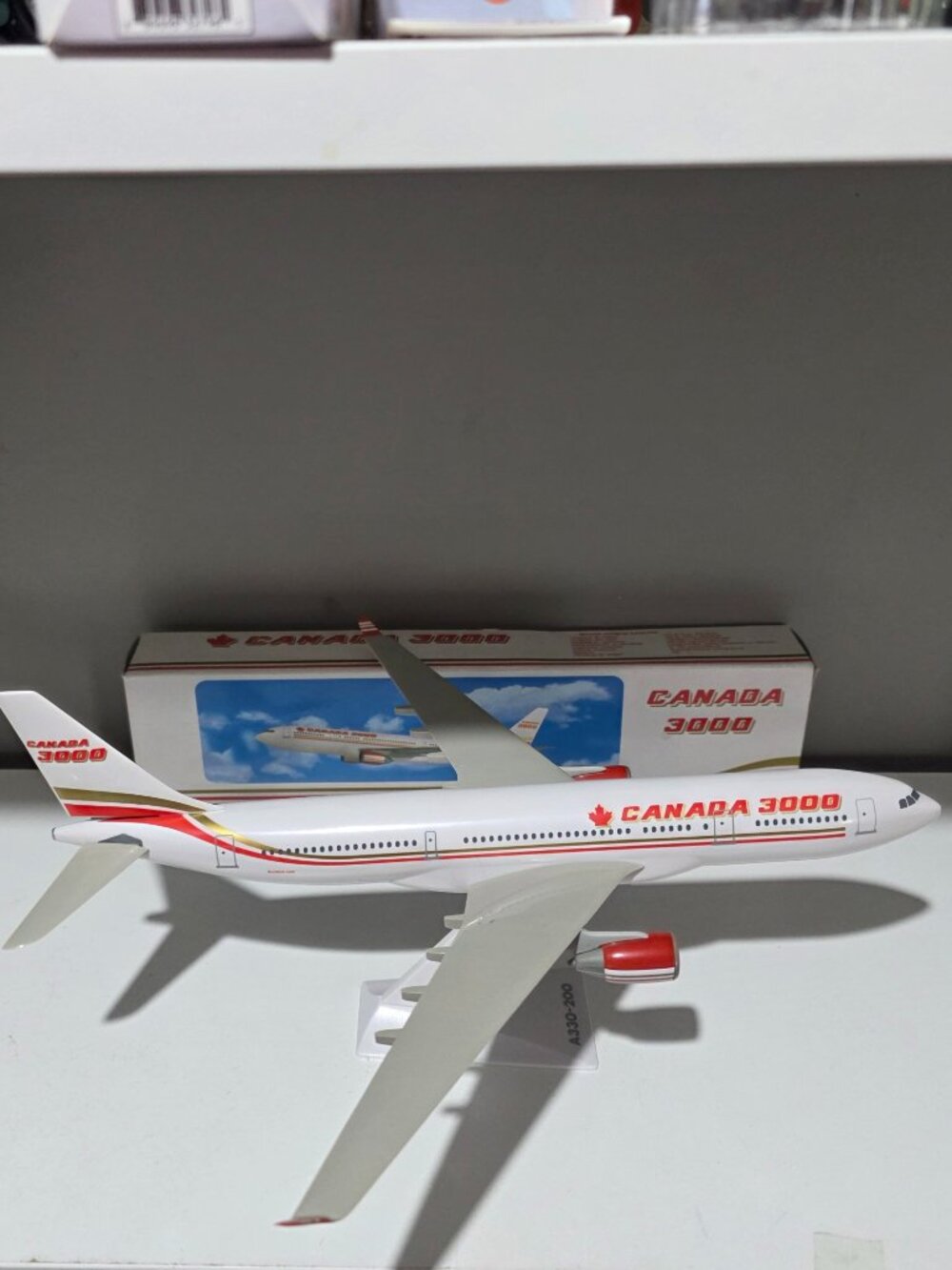 Canada 3000 Airbus A330-200 1:200 Model Airplane with Box & Stand